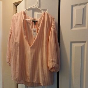 Jessica Simpson Blush V-Neck Blouse